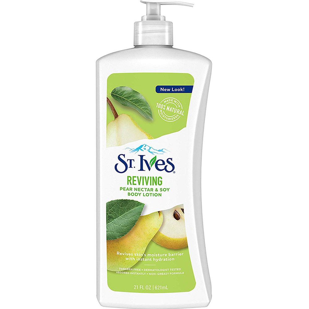 لوسیون بدن احیا کننده عصاره سویا و گلابی سینت ایوز 621ml