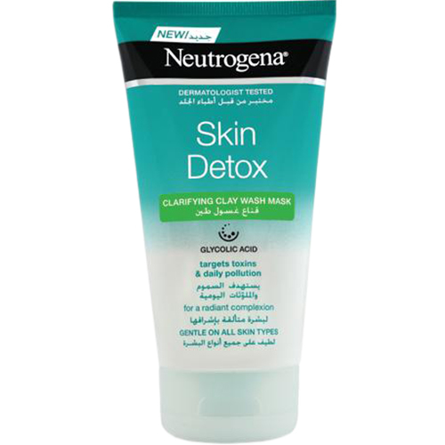 ماسک و شوینده صورت خاک رس Skin Detox نوتروژینا 150ml