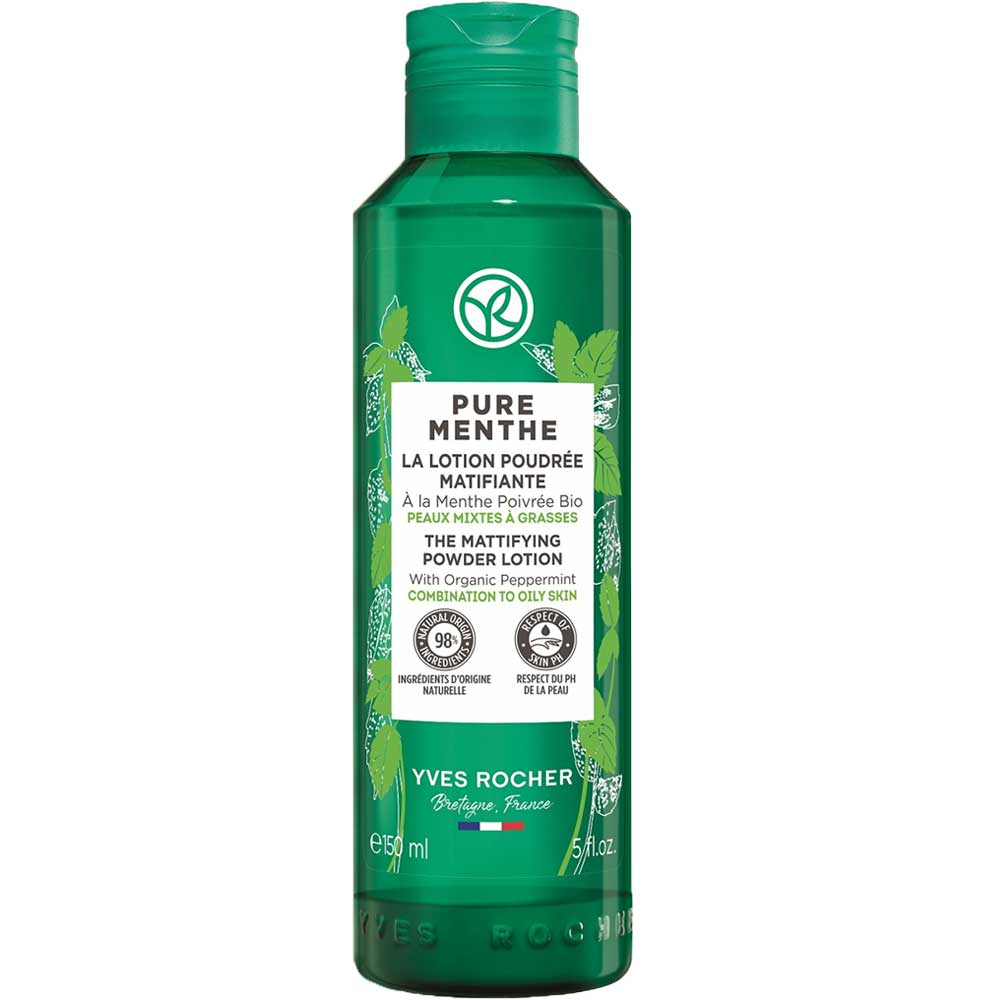 تونر دو فاز مات کننده پوست مختلط تا چرب Pure Menthe ایوروشه 150ml