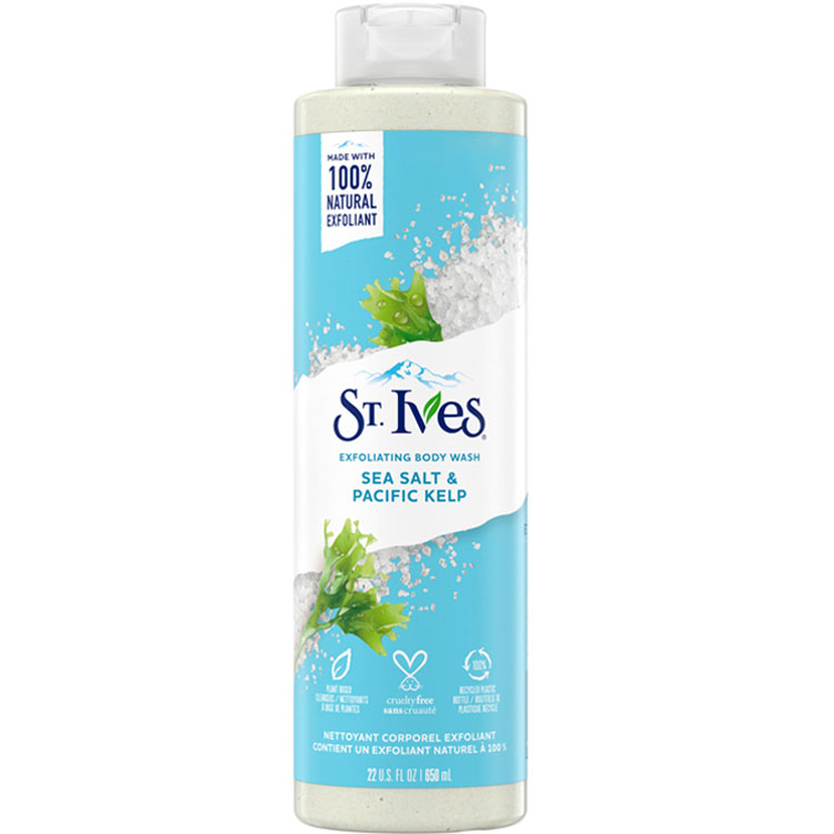 شامپو بدن اسکرابی نمک و جلبک دریایی سینت ایوز 650ml