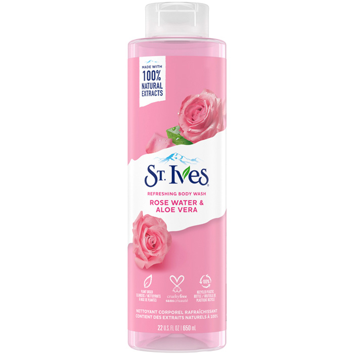 شامپو بدن آب گل رز و آلوئه ورا سینت ایوز 650ml
