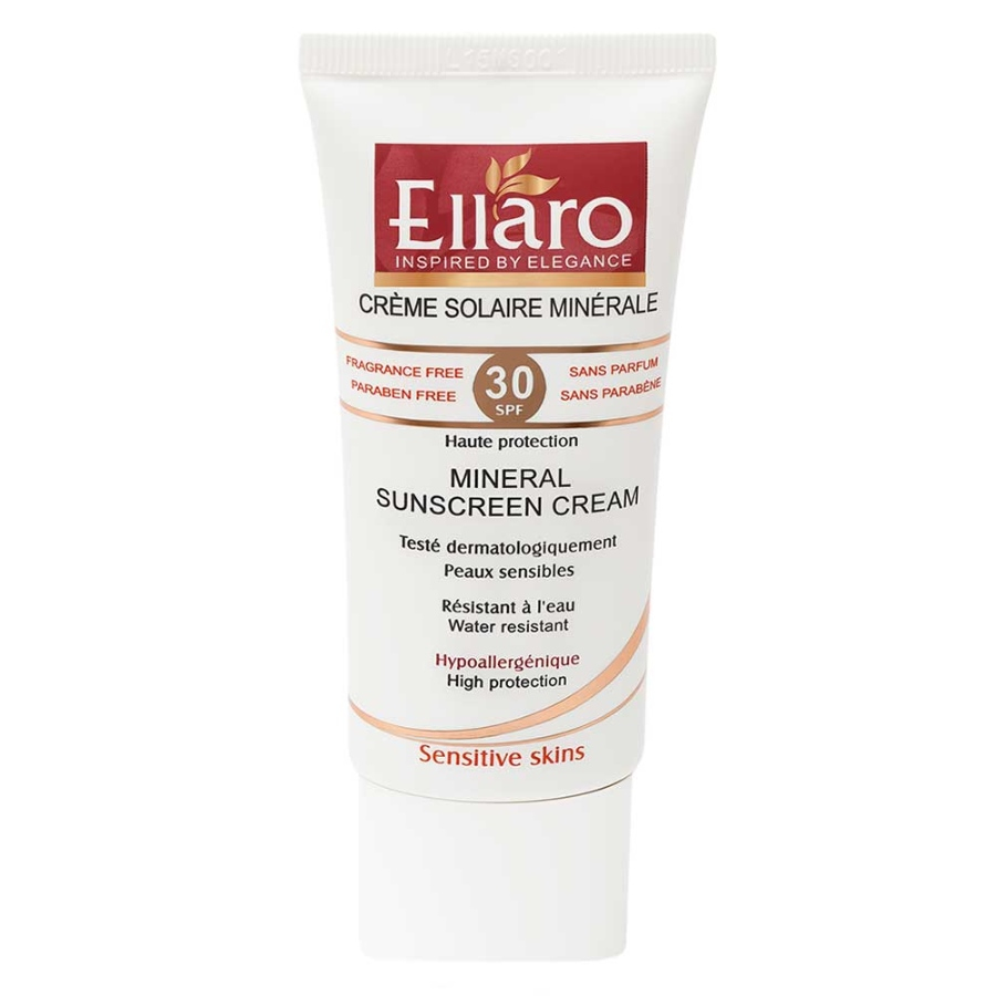 کرم ضد آفتاب مینرال SPF30 پوست حساس الارو 50ml