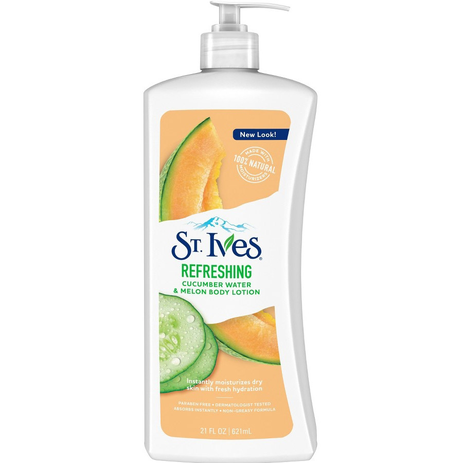 لوسیون بدن شاداب کننده عصاره خیار و طالبی سینت ایوز 621ml