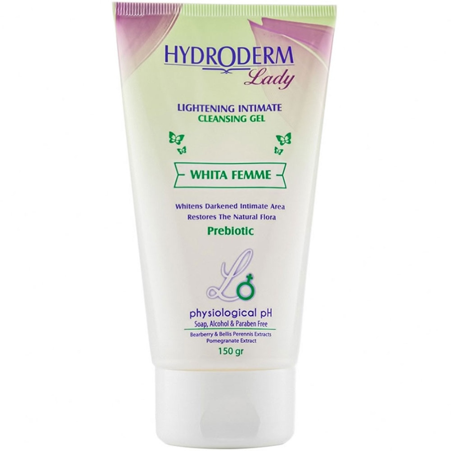 ژل بهداشتی بانوان هیدرودرم روشن کننده 150ml