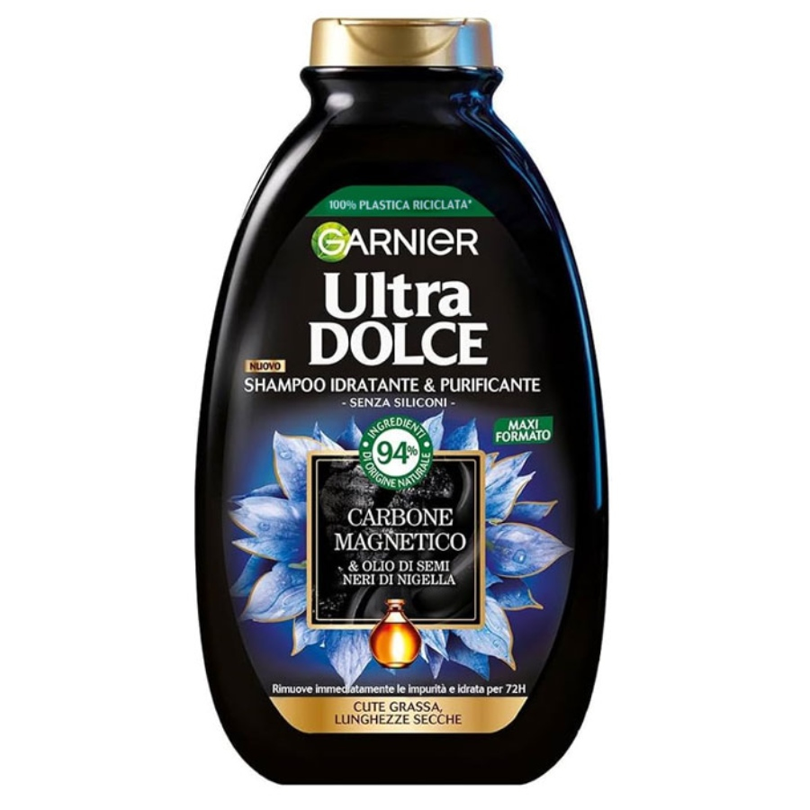 شامپو زغال و روغن سیاهدانه گارنیه اولترادو 300ml